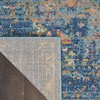 image:imageNourison Home Tranquil IvoryLight Blue 8 x 10 Area Rug  Easy Clean Non Shedding Bed Room Living Room Dining Room Kitchen 8 x 10Navy Blue