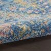 image:imageNourison Home Tranquil IvoryLight Blue 8 x 10 Area Rug  Easy Clean Non Shedding Bed Room Living Room Dining Room Kitchen 8 x 10Navy Blue
