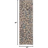 image:imageNourison Home Tranquil IvoryTurquoise 53 x 73 Area Rug  Easy Clean Non Shedding Bed Room Living Room Dining Room Kitchen 5 x 7Grey Beige