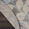 image:imageNourison Home Tranquil IvoryTurquoise 53 x 73 Area Rug  Easy Clean Non Shedding Bed Room Living Room Dining Room Kitchen 5 x 7Grey Beige