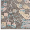 image:imageNourison Home Tranquil IvoryTurquoise 53 x 73 Area Rug  Easy Clean Non Shedding Bed Room Living Room Dining Room Kitchen 5 x 7Grey Beige
