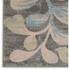 image:imageNourison Home Tranquil IvoryTurquoise 53 x 73 Area Rug  Easy Clean Non Shedding Bed Room Living Room Dining Room Kitchen 5 x 7Grey Beige