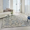 image:imageNourison Home Tranquil IvoryTurquoise 53 x 73 Area Rug  Easy Clean Non Shedding Bed Room Living Room Dining Room Kitchen 5 x 7Grey Beige