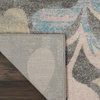 image:imageNourison Home Tranquil IvoryTurquoise 53 x 73 Area Rug  Easy Clean Non Shedding Bed Room Living Room Dining Room Kitchen 5 x 7Grey Beige
