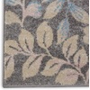 image:imageNourison Home Tranquil IvoryTurquoise 53 x 73 Area Rug  Easy Clean Non Shedding Bed Room Living Room Dining Room Kitchen 5 x 7Grey Beige