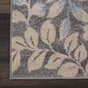 image:imageNourison Home Tranquil IvoryTurquoise 53 x 73 Area Rug  Easy Clean Non Shedding Bed Room Living Room Dining Room Kitchen 5 x 7Grey Beige