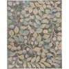 image:imageNourison Home Tranquil IvoryTurquoise 53 x 73 Area Rug  Easy Clean Non Shedding Bed Room Living Room Dining Room Kitchen 5 x 7Grey Beige