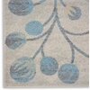 image:imageNourison Home Tranquil IvoryTurquoise 53 x 73 Area Rug  Easy Clean Non Shedding Bed Room Living Room Dining Room Kitchen 5 x 7IvoryTurquoise