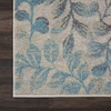 image:imageNourison Home Tranquil IvoryTurquoise 53 x 73 Area Rug  Easy Clean Non Shedding Bed Room Living Room Dining Room Kitchen 5 x 7IvoryTurquoise