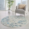 image:imageNourison Home Tranquil IvoryTurquoise 53 x 73 Area Rug  Easy Clean Non Shedding Bed Room Living Room Dining Room Kitchen 5 x 7IvoryTurquoise