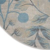 image:imageNourison Home Tranquil IvoryTurquoise 53 x 73 Area Rug  Easy Clean Non Shedding Bed Room Living Room Dining Room Kitchen 5 x 7IvoryTurquoise