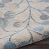 image:imageNourison Home Tranquil IvoryTurquoise 53 x 73 Area Rug  Easy Clean Non Shedding Bed Room Living Room Dining Room Kitchen 5 x 7IvoryTurquoise