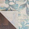 image:imageNourison Home Tranquil IvoryTurquoise 53 x 73 Area Rug  Easy Clean Non Shedding Bed Room Living Room Dining Room Kitchen 5 x 7IvoryTurquoise