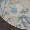 image:imageNourison Home Tranquil IvoryTurquoise 53 x 73 Area Rug  Easy Clean Non Shedding Bed Room Living Room Dining Room Kitchen 5 x 7IvoryTurquoise