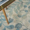 image:imageNourison Home Tranquil IvoryTurquoise 53 x 73 Area Rug  Easy Clean Non Shedding Bed Room Living Room Dining Room Kitchen 5 x 7IvoryTurquoise