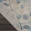 image:imageNourison Home Tranquil IvoryTurquoise 53 x 73 Area Rug  Easy Clean Non Shedding Bed Room Living Room Dining Room Kitchen 5 x 7IvoryTurquoise