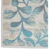 image:imageNourison Home Tranquil IvoryTurquoise 53 x 73 Area Rug  Easy Clean Non Shedding Bed Room Living Room Dining Room Kitchen 5 x 7IvoryTurquoise