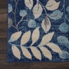 image:imageNourison Home Tranquil IvoryTurquoise 53 x 73 Area Rug  Easy Clean Non Shedding Bed Room Living Room Dining Room Kitchen 5 x 7Navy