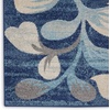 image:imageNourison Home Tranquil IvoryTurquoise 53 x 73 Area Rug  Easy Clean Non Shedding Bed Room Living Room Dining Room Kitchen 5 x 7Navy