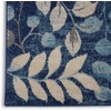 image:imageNourison Home Tranquil IvoryTurquoise 53 x 73 Area Rug  Easy Clean Non Shedding Bed Room Living Room Dining Room Kitchen 5 x 7Navy