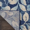 image:imageNourison Home Tranquil IvoryTurquoise 53 x 73 Area Rug  Easy Clean Non Shedding Bed Room Living Room Dining Room Kitchen 5 x 7Navy