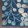 image:imageNourison Home Tranquil IvoryTurquoise 53 x 73 Area Rug  Easy Clean Non Shedding Bed Room Living Room Dining Room Kitchen 5 x 7Navy