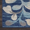 image:imageNourison Home Tranquil IvoryTurquoise 53 x 73 Area Rug  Easy Clean Non Shedding Bed Room Living Room Dining Room Kitchen 5 x 7Navy