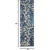 image:imageNourison Home Tranquil IvoryTurquoise 53 x 73 Area Rug  Easy Clean Non Shedding Bed Room Living Room Dining Room Kitchen 5 x 7Navy