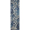 image:imageNourison Home Tranquil IvoryTurquoise 53 x 73 Area Rug  Easy Clean Non Shedding Bed Room Living Room Dining Room Kitchen 5 x 7Navy