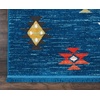 image:imageNourison Home Tribal Decor White 53 x 76 Area Rug  Easy Clean Non Shedding Bed Room Living Room Dining Room Kitchen 5 x 8Blue