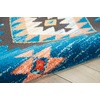 image:imageNourison Home Tribal Decor White 53 x 76 Area Rug  Easy Clean Non Shedding Bed Room Living Room Dining Room Kitchen 5 x 8Blue
