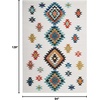 image:imageNourison Home Tribal Decor White 53 x 76 Area Rug  Easy Clean Non Shedding Bed Room Living Room Dining Room Kitchen 5 x 8White