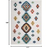 image:imageNourison Home Tribal Decor White 53 x 76 Area Rug  Easy Clean Non Shedding Bed Room Living Room Dining Room Kitchen 5 x 8White