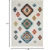 image:imageNourison Home Tribal Decor White 53 x 76 Area Rug  Easy Clean Non Shedding Bed Room Living Room Dining Room Kitchen 5 x 8White