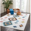 image:imageNourison Home Tribal Decor White 53 x 76 Area Rug  Easy Clean Non Shedding Bed Room Living Room Dining Room Kitchen 5 x 8White