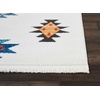 image:imageNourison Home Tribal Decor White 53 x 76 Area Rug  Easy Clean Non Shedding Bed Room Living Room Dining Room Kitchen 5 x 8White