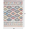 image:imageNourison Home Tribal Decor White 93 x 13 Area Rug  Easy Clean Non Shedding Bed Room Living Room Dining Room Kitchen 9 x 13White