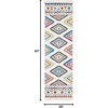 image:imageNourison Home Tribal Decor White 93 x 13 Area Rug  Easy Clean Non Shedding Bed Room Living Room Dining Room Kitchen 9 x 13White