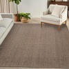 image:imageNourison Home Tulum Brown 53 x 7 Area Rug  Easy Clean Non Shedding Bed Room Living Room Dining Room Kitchen 5 x 7Brown