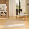 image:imageNourison Home Tulum Brown 53 x 7 Area Rug  Easy Clean Non Shedding Bed Room Living Room Dining Room Kitchen 5 x 7Cream