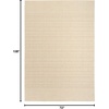 image:imageNourison Home Tulum Brown 53 x 7 Area Rug  Easy Clean Non Shedding Bed Room Living Room Dining Room Kitchen 5 x 7Cream
