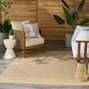image:imageNourison Home Tulum Brown 53 x 7 Area Rug  Easy Clean Non Shedding Bed Room Living Room Dining Room Kitchen 5 x 7Taupe