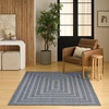 image:imageNourison Home Tulum Denim 6 x 9 Area Rug  Easy Clean Non Shedding Bed Room Living Room Dining Room Kitchen 6 x 9