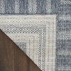 image:imageNourison Home Tulum Denim 9 x 12 Area Rug  Easy Clean Non Shedding Bed Room Living Room Dining Room Kitchen 9 x 12