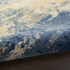 image:imageNourison Home Twilight Artistic Navy Gold 2 x 3 Area Rug Easy Cleaning Non Shedding Bed Room Living Room Dining Room Kitchen 2x3