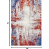 image:imageNourison Home Twilight Ivory Multicolor 2 x 3 Area Rug  Easy Clean Non Shedding Bed Room Living Room Dining Room Kitchen 2 x 3IvoryMulti