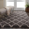 image:imageNourison Home Ultra Plush Shag Charcoal Beige 9 x 12 Area Rug  Easy Clean Non Shedding Bed Room Living Room Dining Room Kitchen 9 x 12CharcoalBeige
