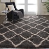 image:imageNourison Home Ultra Plush Shag Charcoal Beige 9 x 12 Area Rug  Easy Clean Non Shedding Bed Room Living Room Dining Room Kitchen 9 x 12CharcoalBeige