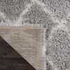 image:imageNourison Home Ultra Plush Shag Charcoal Beige 9 x 12 Area Rug  Easy Clean Non Shedding Bed Room Living Room Dining Room Kitchen 9 x 12GreyIvory