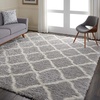 image:imageNourison Home Ultra Plush Shag Charcoal Beige 9 x 12 Area Rug  Easy Clean Non Shedding Bed Room Living Room Dining Room Kitchen 9 x 12GreyIvory